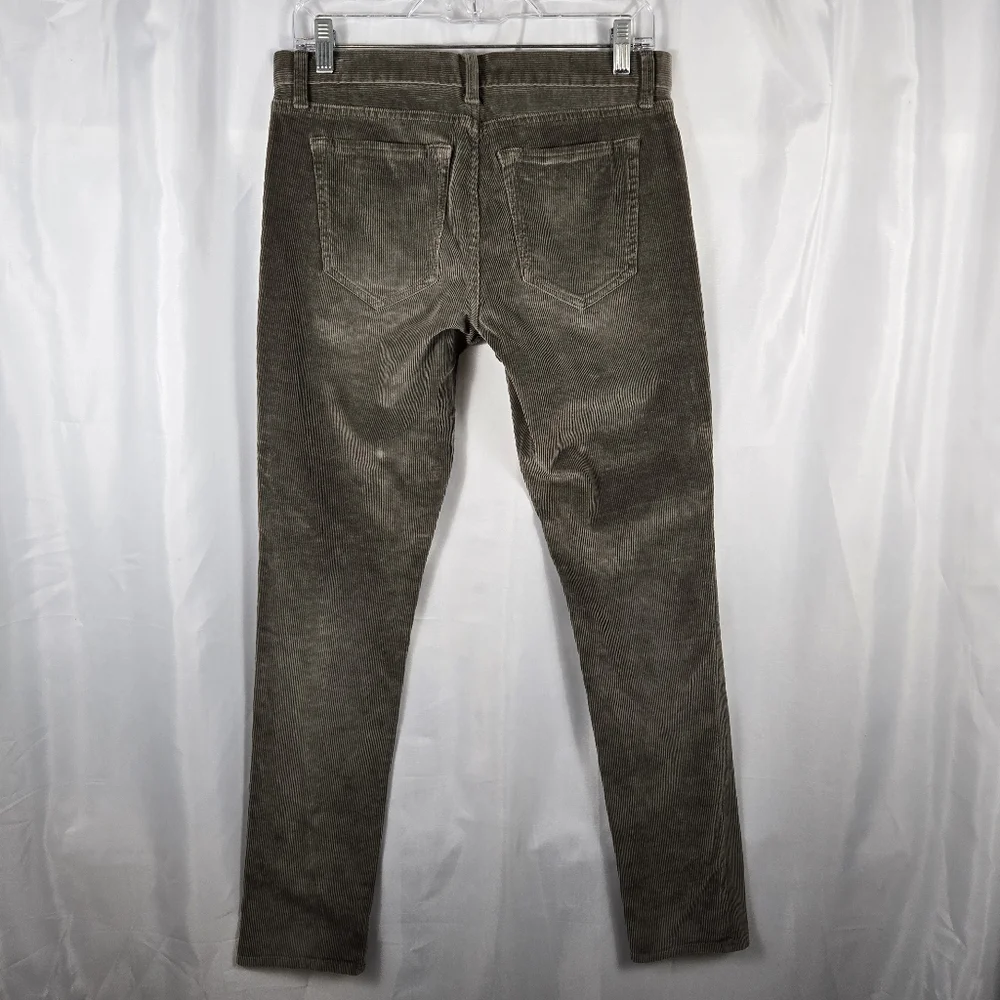 Banana Republic Olive Green Taupe Skinny Stretch Corduroy Pants Mens Size 28